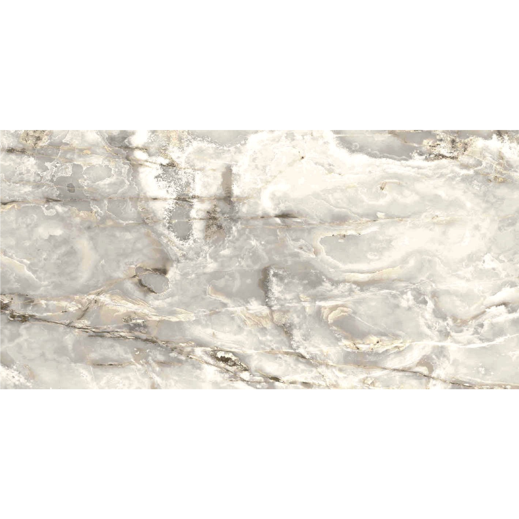 Florim Creative Design Onyx&More White Blend Glossy Boden- und Wandfliese 60x120 cm 6 mm