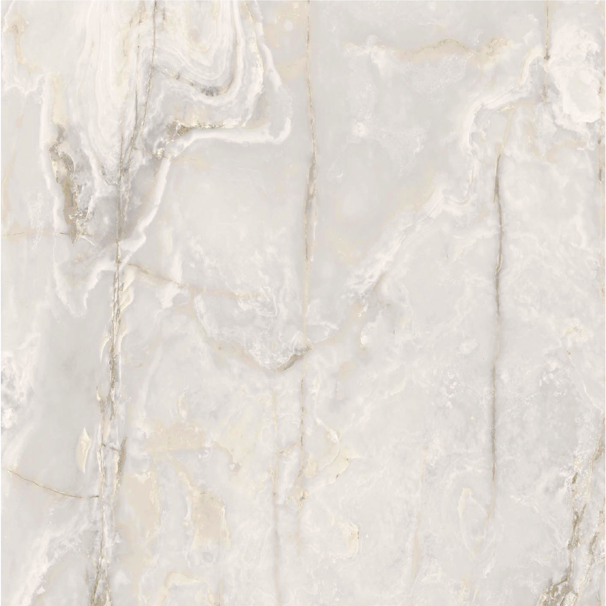 Florim Creative Design Onyx&More White Onyx Glossy Boden- und Wandfliese 120x120 cm 6 mm
