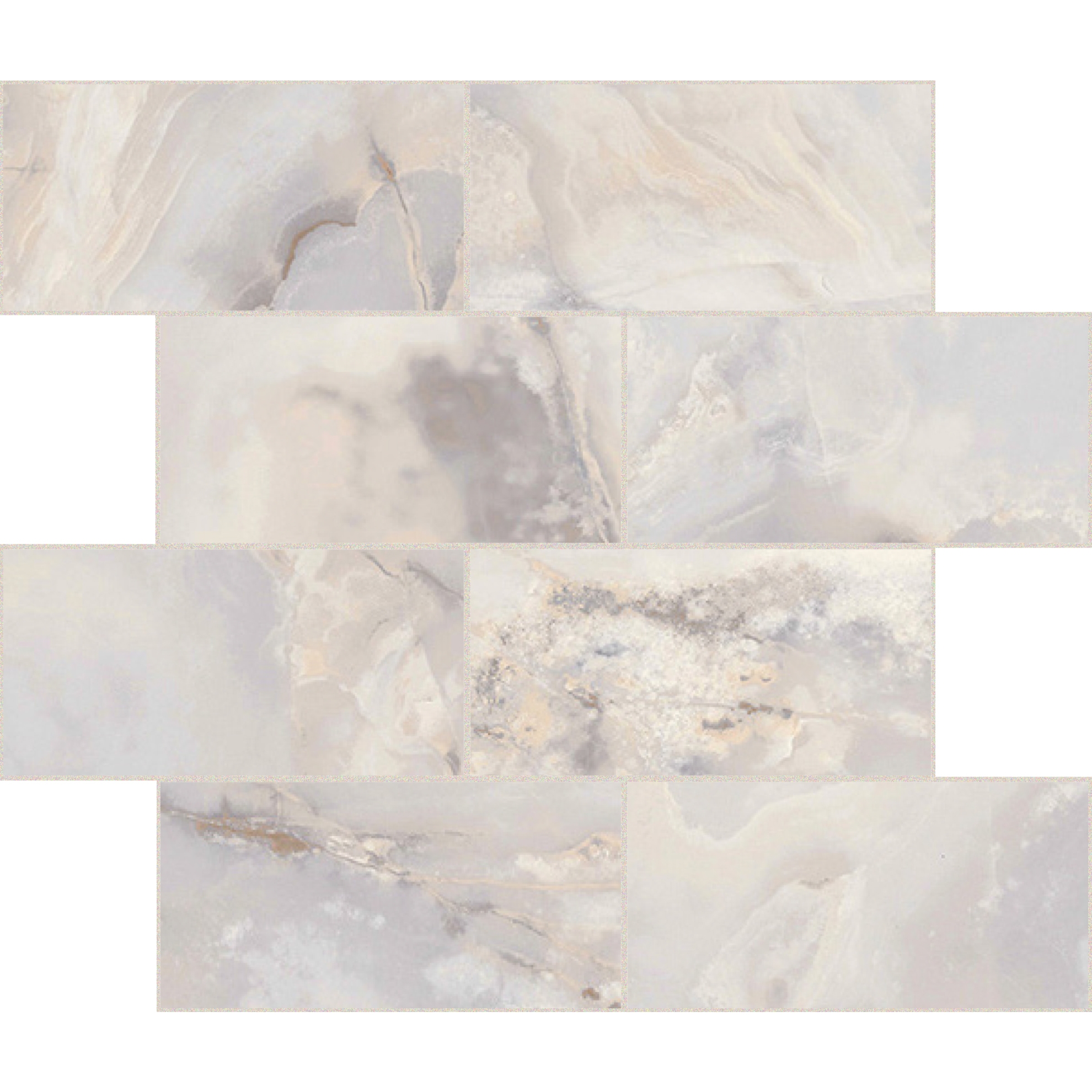 Florim Creative Design Onyx&More White Onyx Glossy Dekor Muretto 7,5x15 cm 6 mm