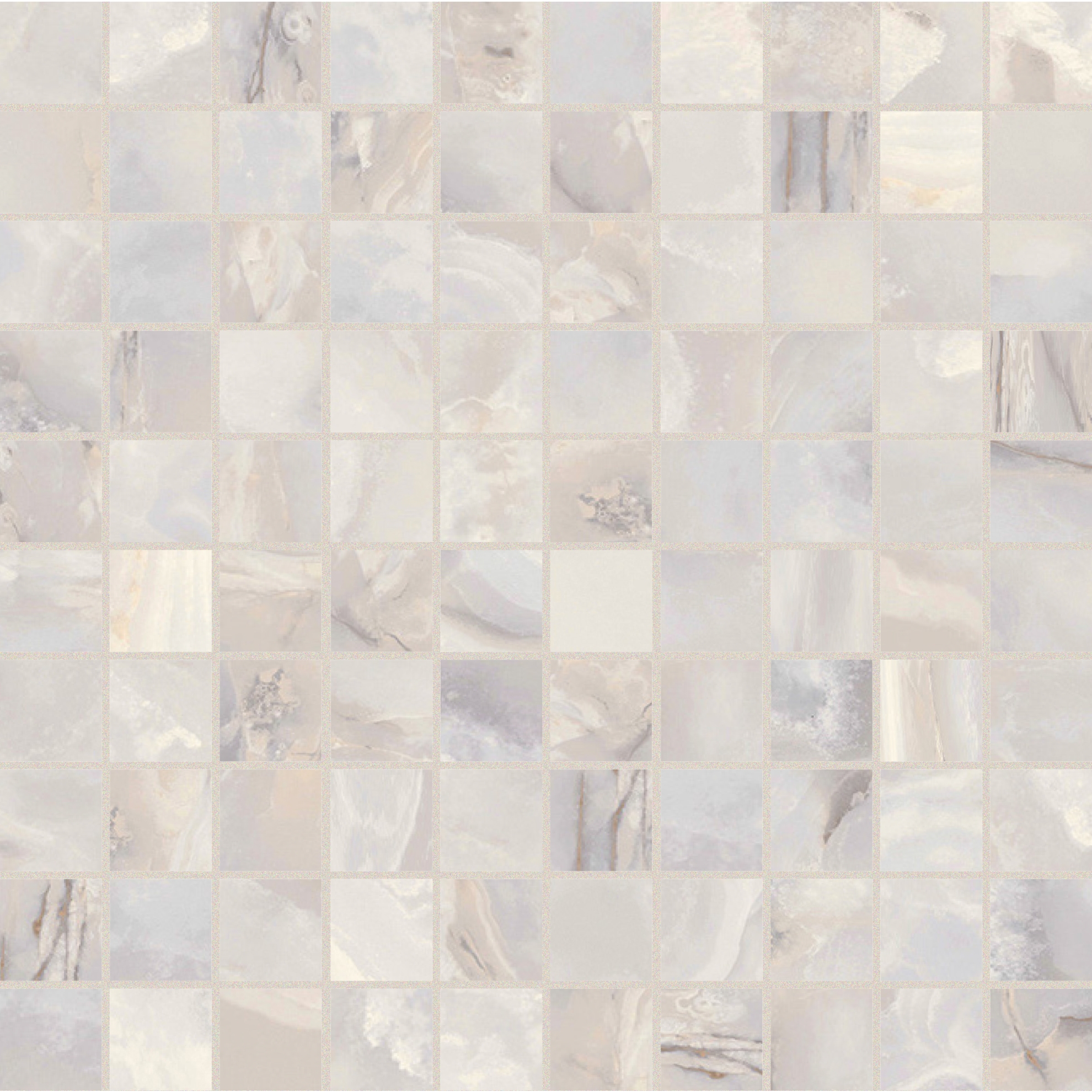 Florim Creative Design Onyx&More White Onyx Satin Mosaik 3x3 cm