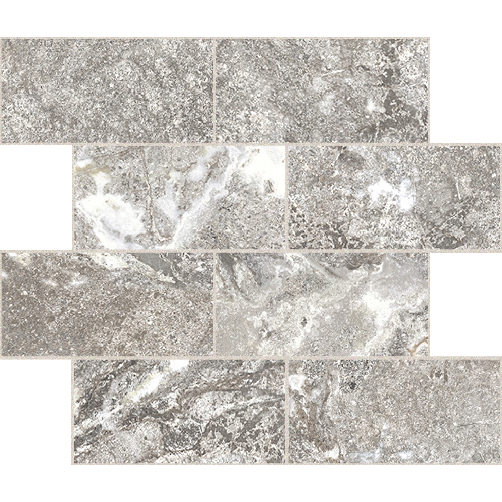 Florim Creative Design Onyx&More White Porphyry Strukturiert Dekor Muretto 7,5x15 cm 6 mm