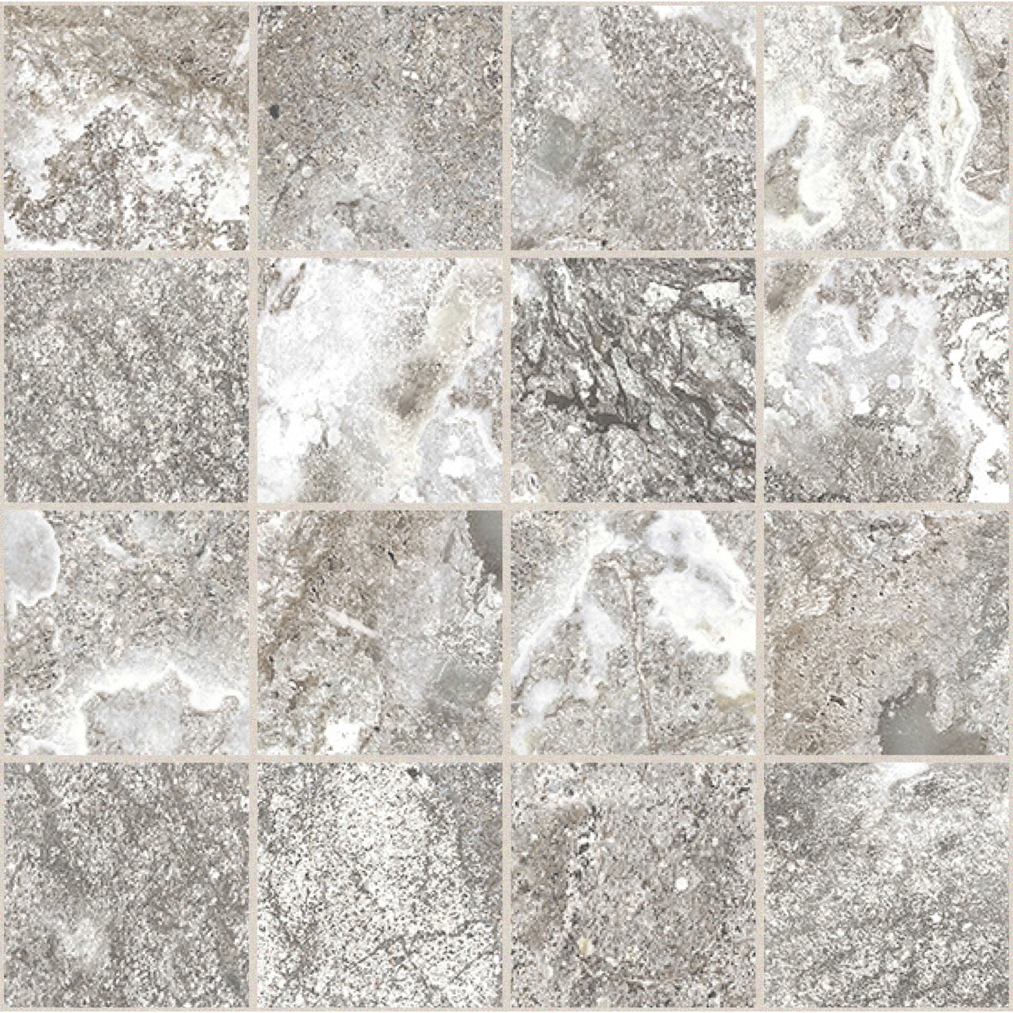 Florim Creative Design Onyx&More White Porphyry Strukturiert Mosaik 7,5x7,5 cm 6 mm