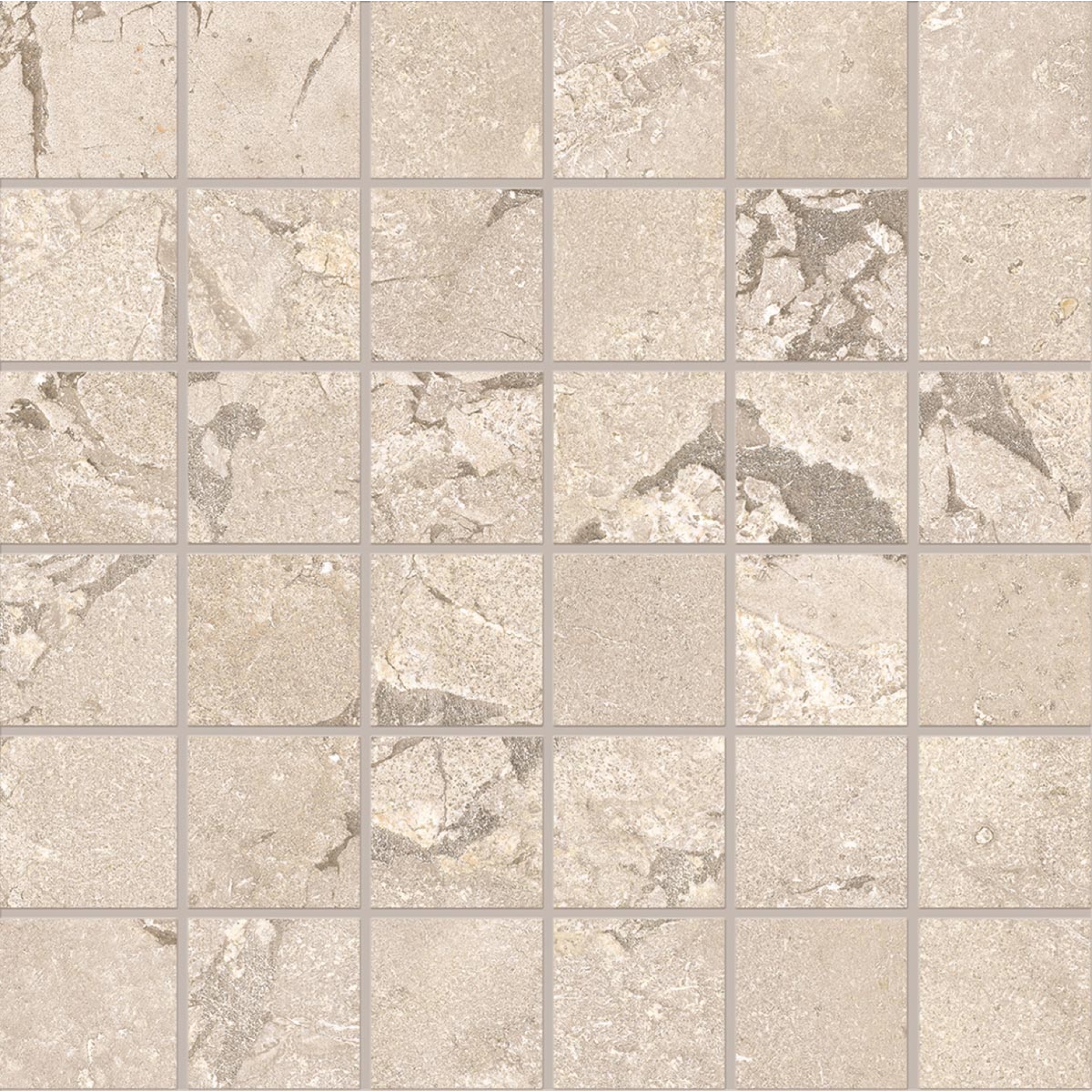 Provenza Unique Intensity Cobblestone Beige Matt Mosaik 30x30 cm