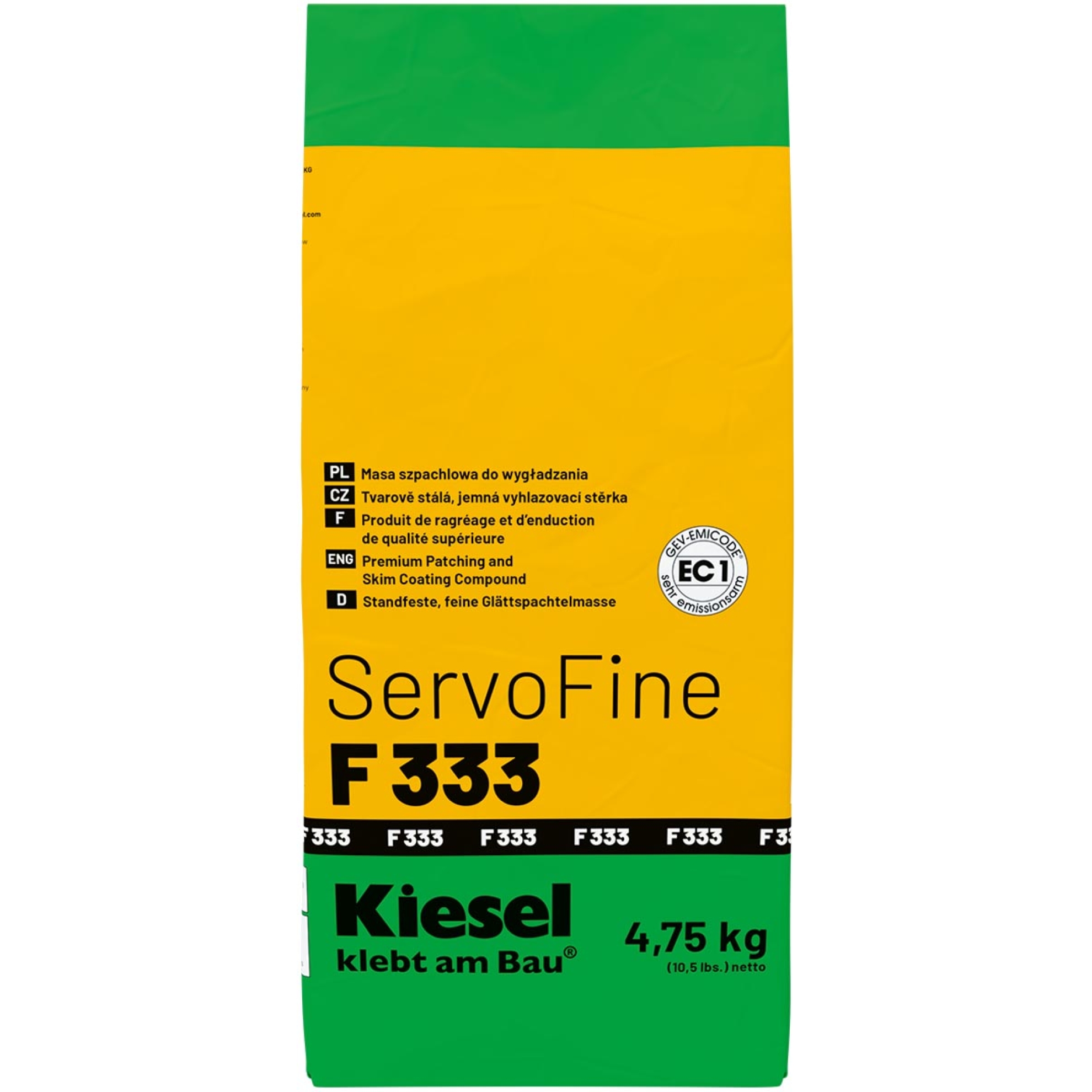 Kiesel ServoFine F 333 Standfeste, feine Glättspachtelmas 4,75 kg Beutel