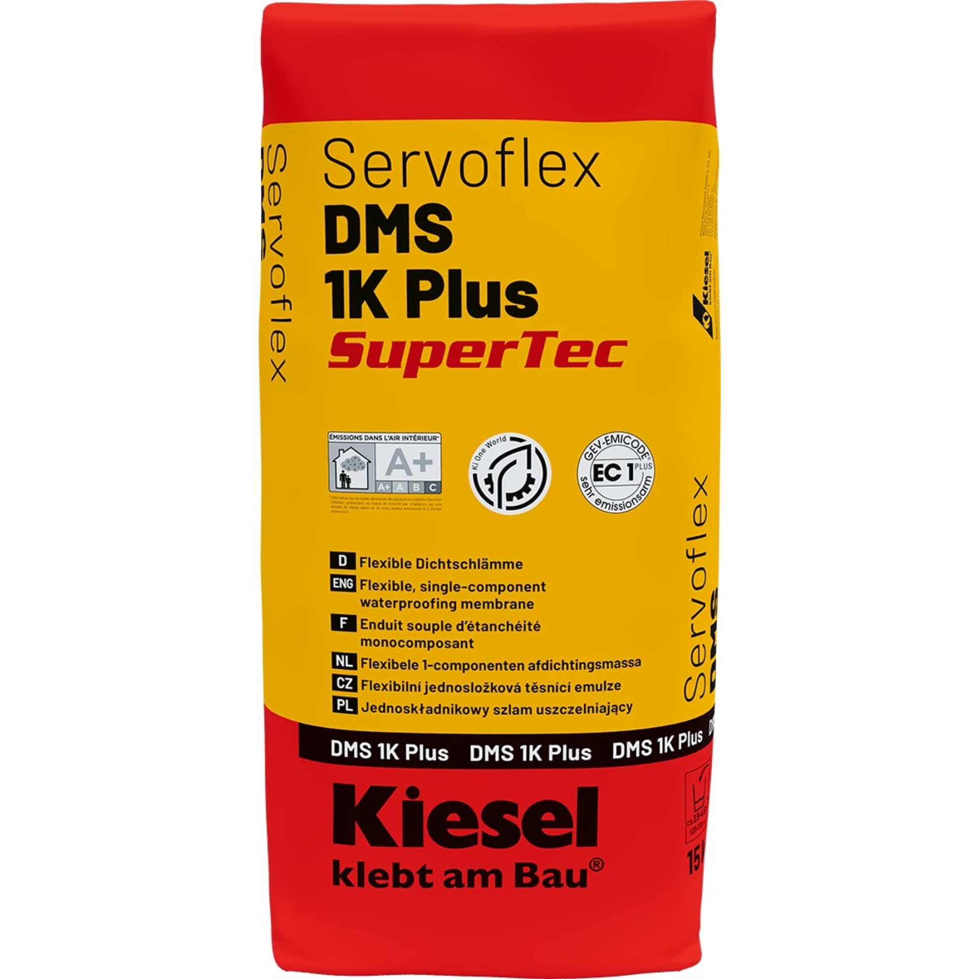 Kiesel Servoflex DMS 1K Plus SuperTec Dichtschlämme 15 kg Sack