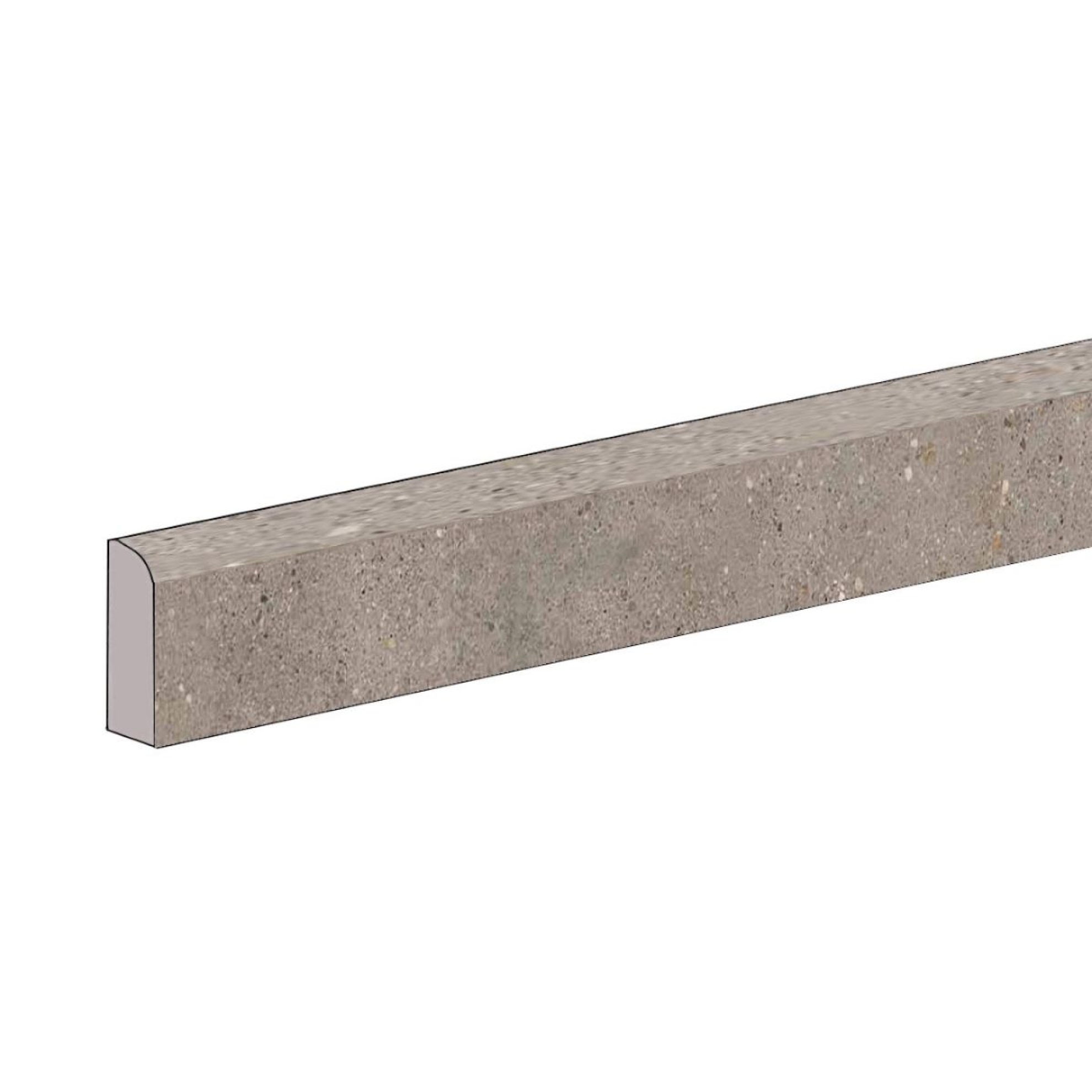 Keope District Grey Sockel Spazzolato (R10) 7x80 cm
