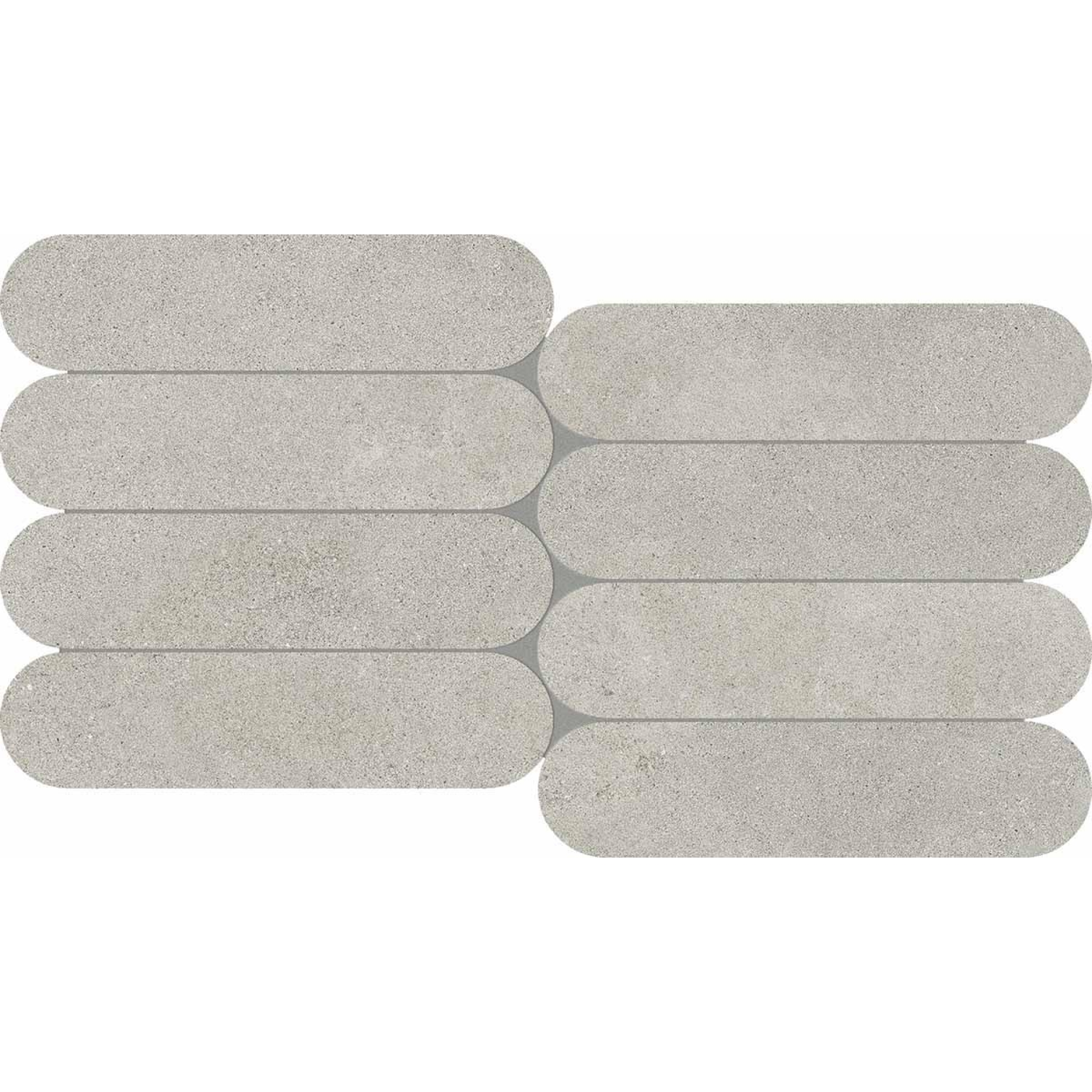 Keope Grace Iron Mosaik Biscuits Spazzolato (R10) 28,5x55,5 cm