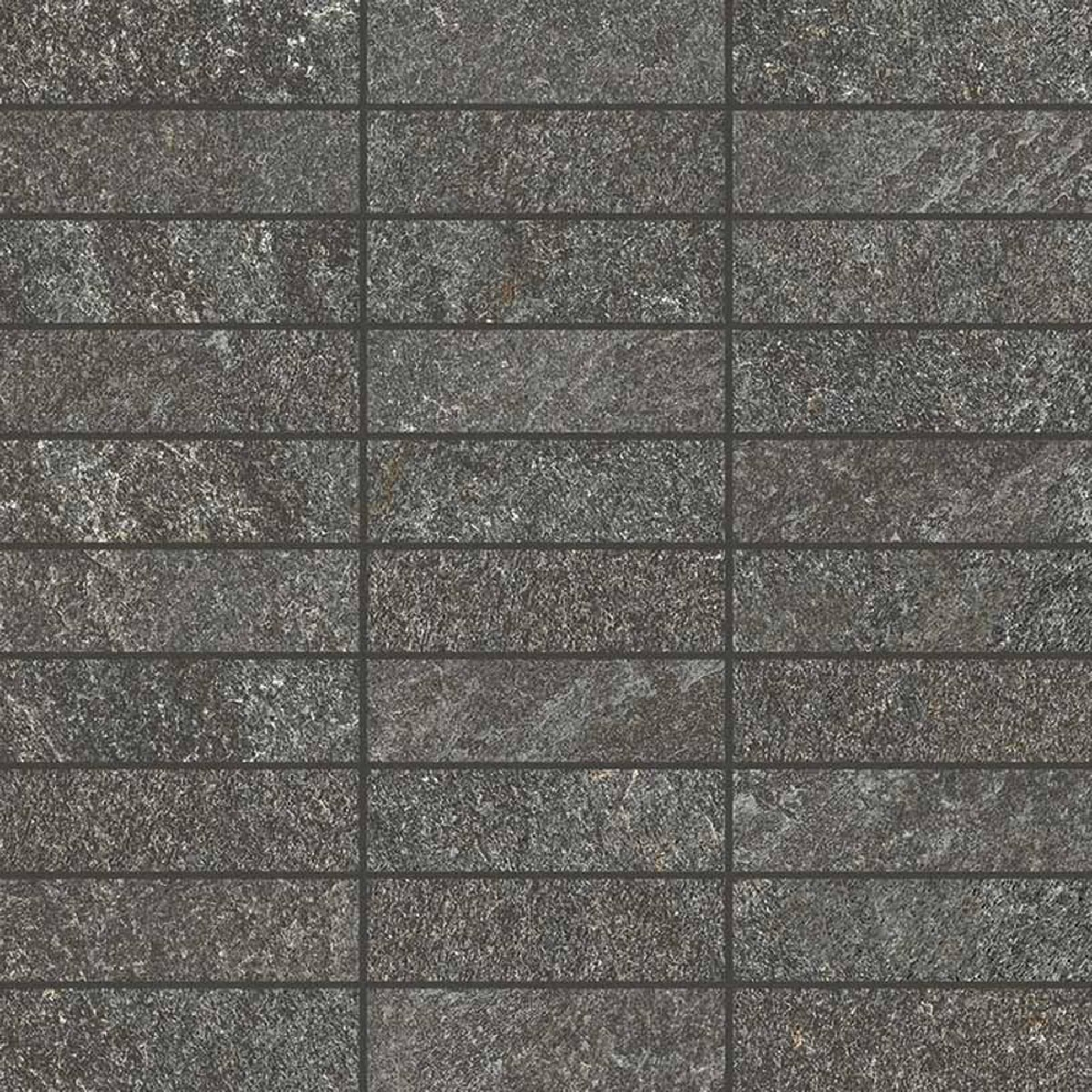 Keope Arke Anthracite Mosaik Listello Spazzolato (R10) 30x30 cm