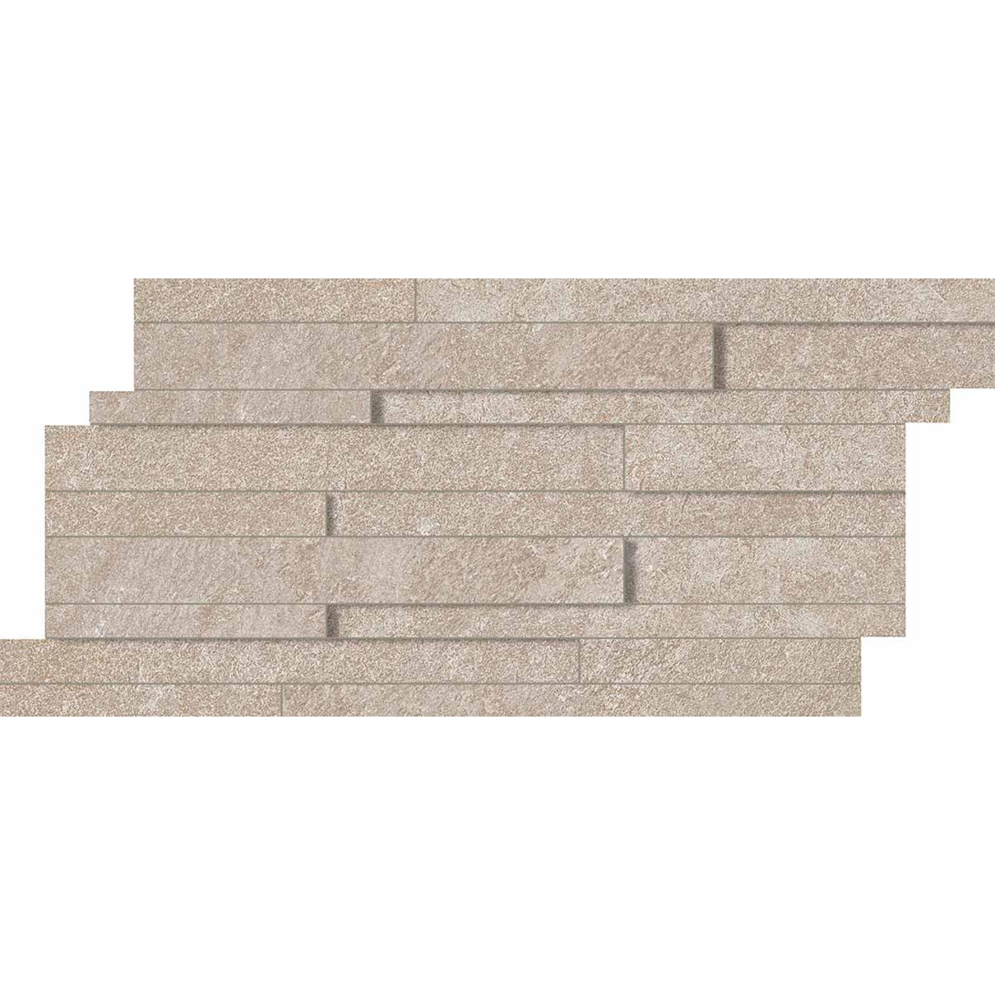 Keope Arke Beige Mosaik Multispessore Spazzolato (R10) 30x60 cm