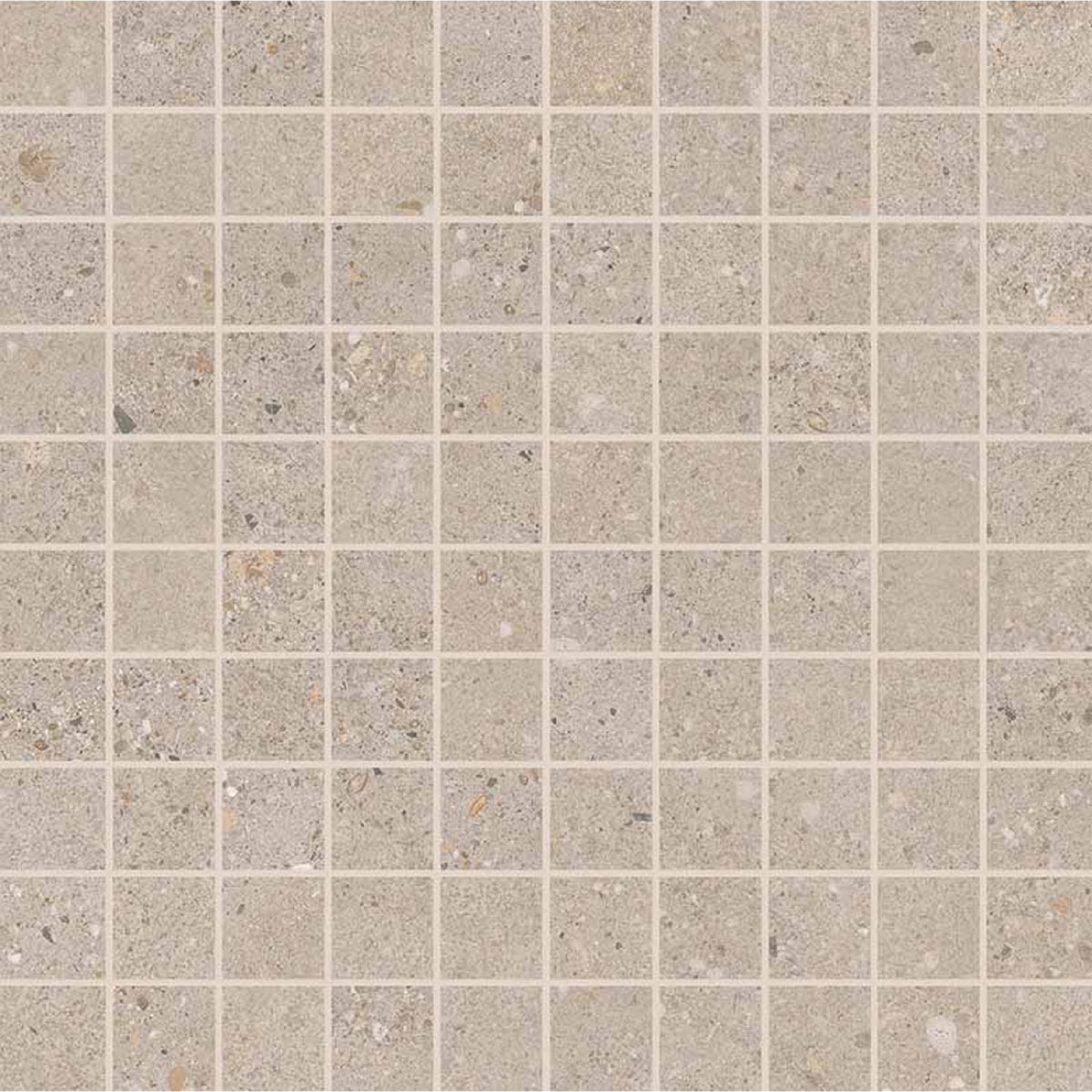 Keope District Greige Mosaik 3x3 Spazzolato (R10) 30x30 cm