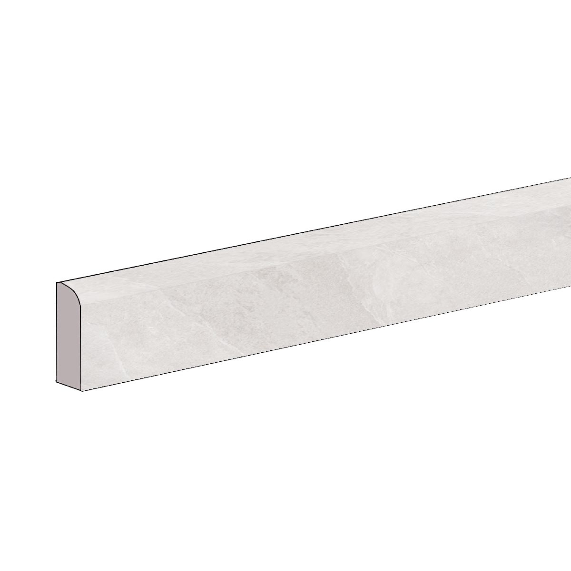 Keope Ubik Ivory Sockel Natural (R9) 7,2x60 cm