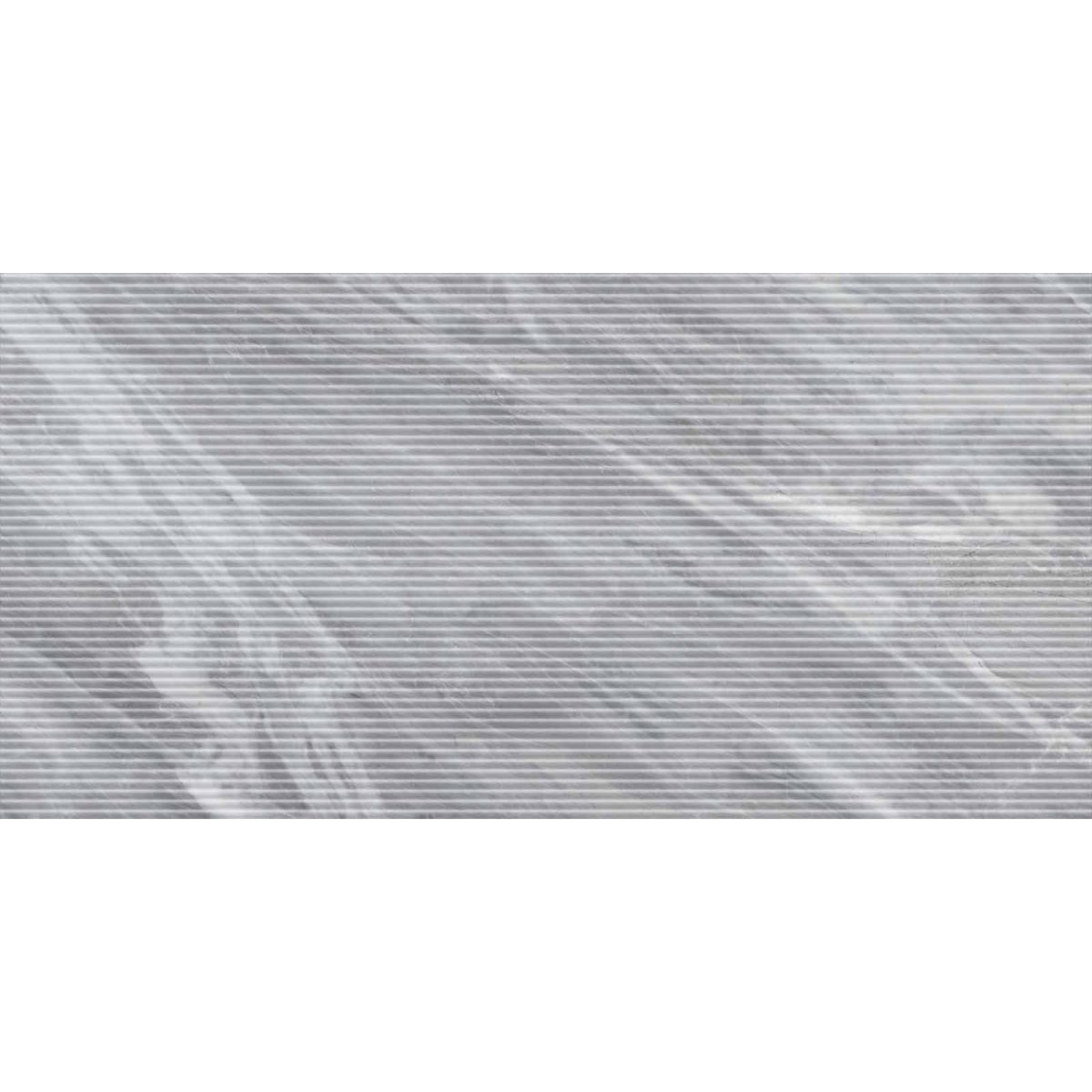 Keope Versilia Nuvolato Grey Dekor Flute 3D Strukturiert 3D 60x120 cm