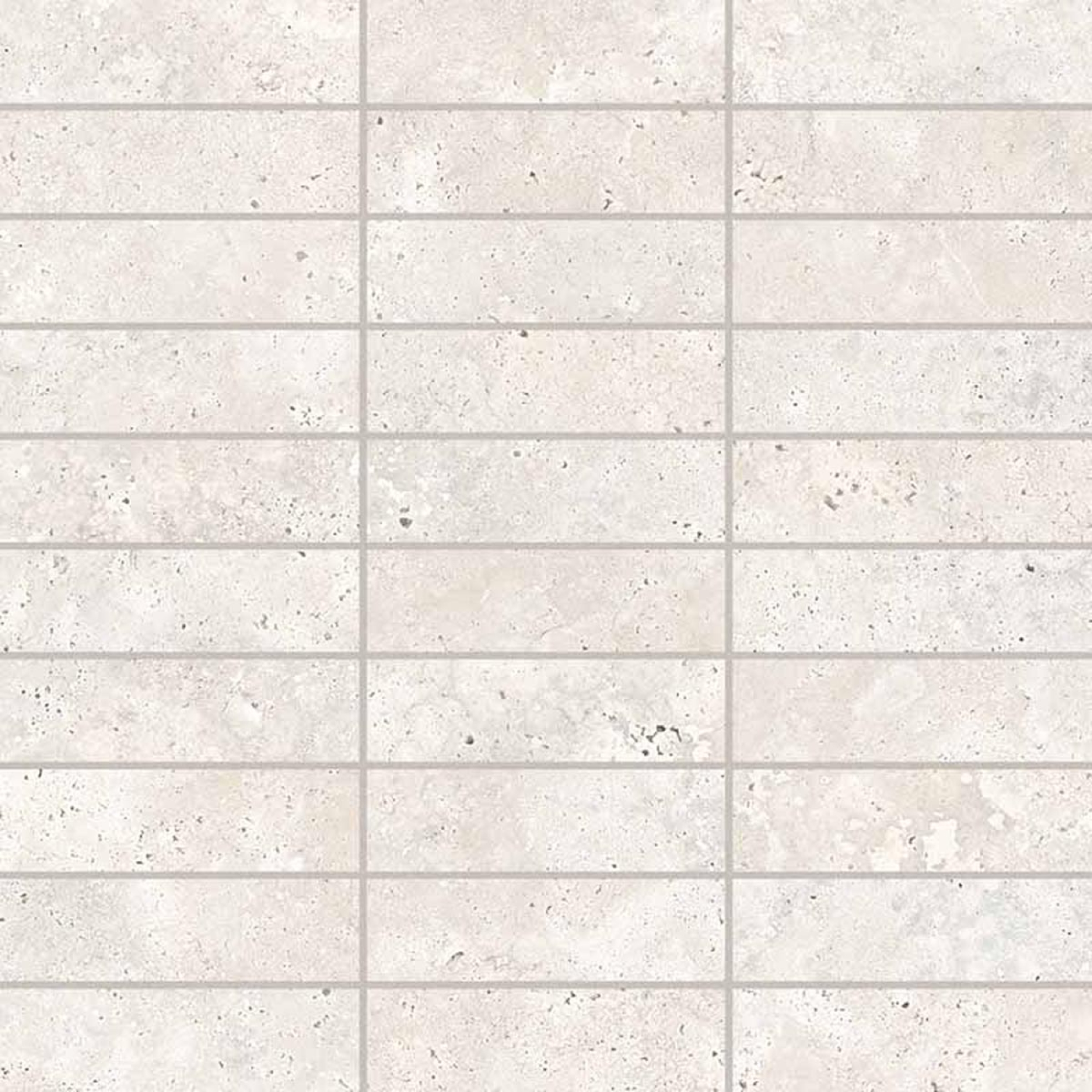 Keope Trevi Cross White Mosaik Listelli Spazzolato (R10) 30x30 cm