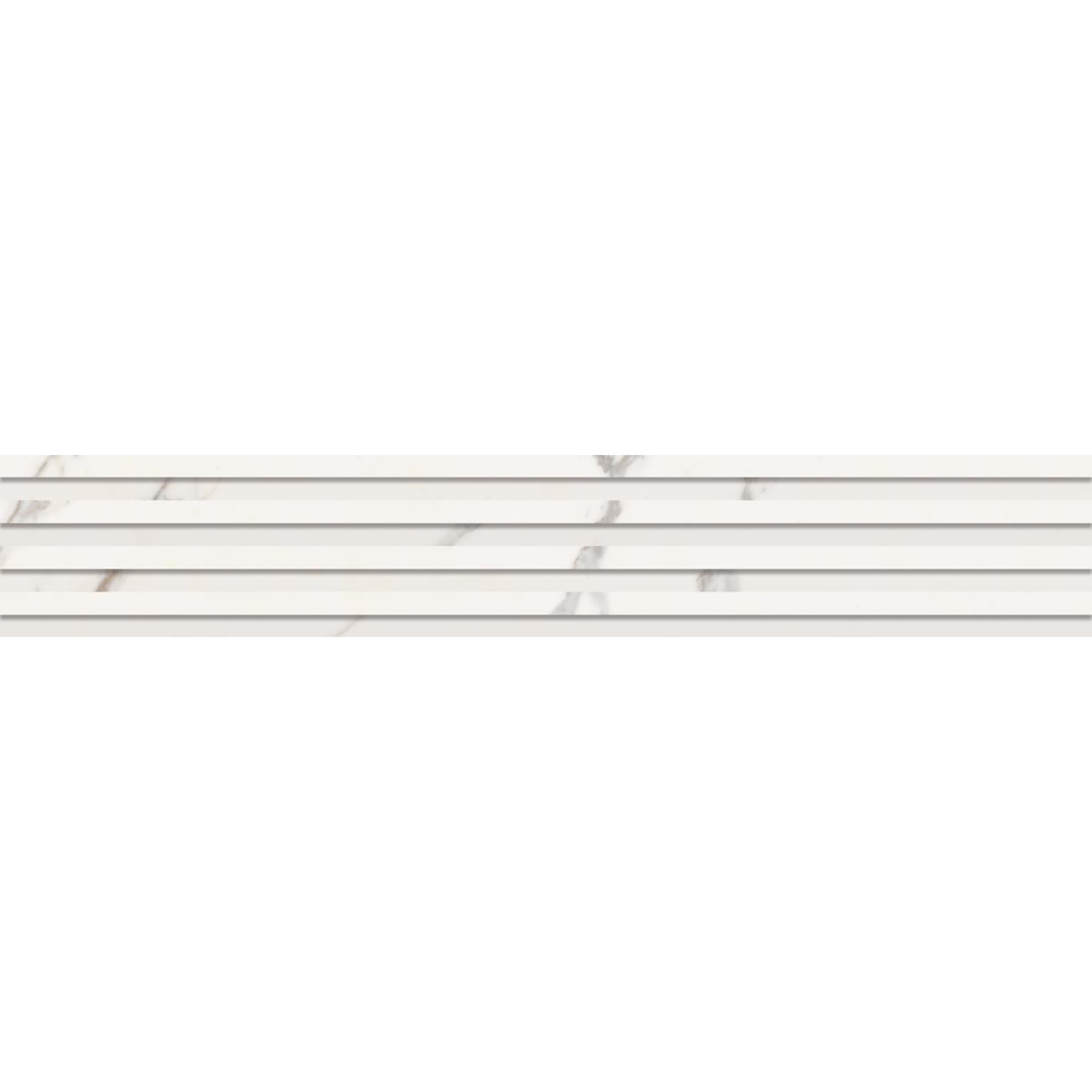 Keope Versilia Assoluto White Dekor Plisse 3D 18,4x120 cm
