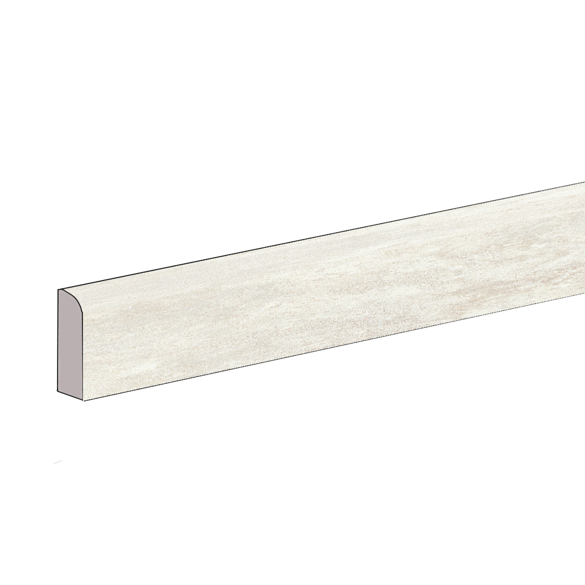 Mirage Elysian Travertini Pearly Cross Natural Sockel 7,2x60 cm