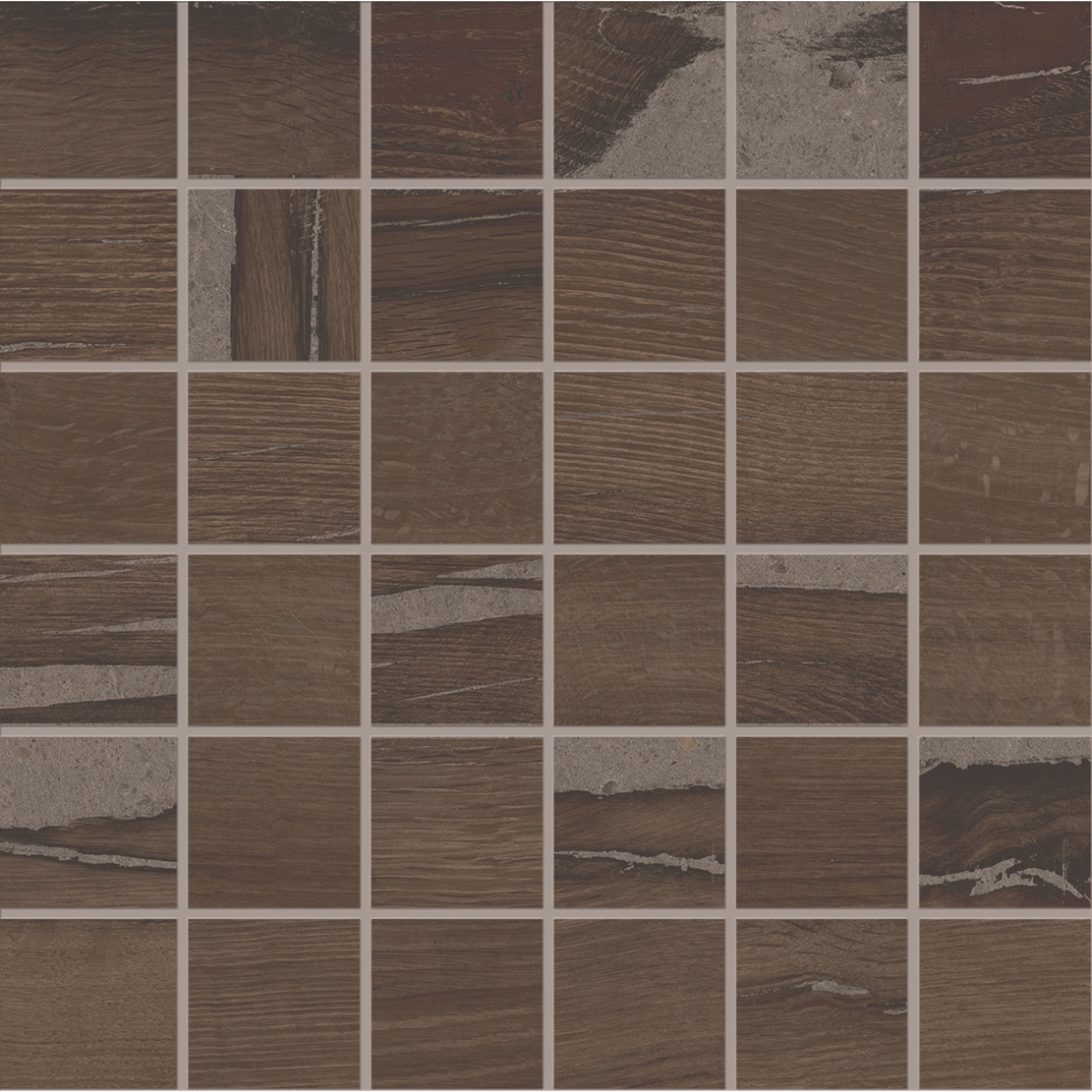 Provenza Alter Mosaik 5x5 Bruciato Matte 30x30 cm