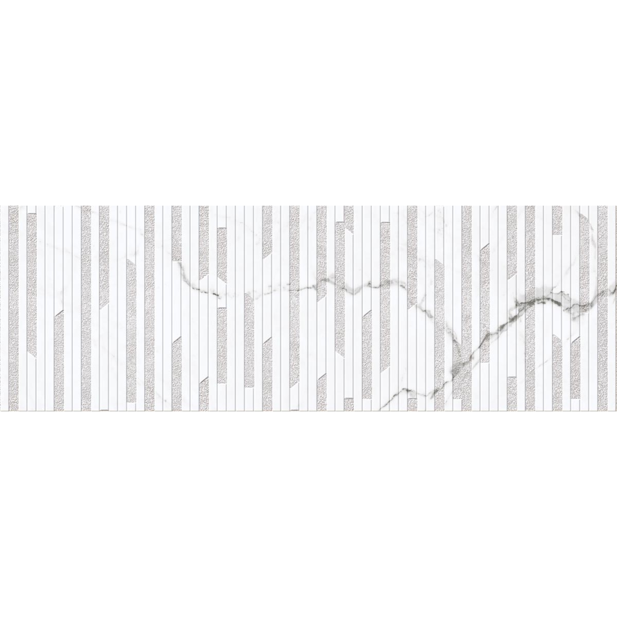 Keraben Idyllic Wandfliese Statuario Concept White Vecchio 40x120 cm