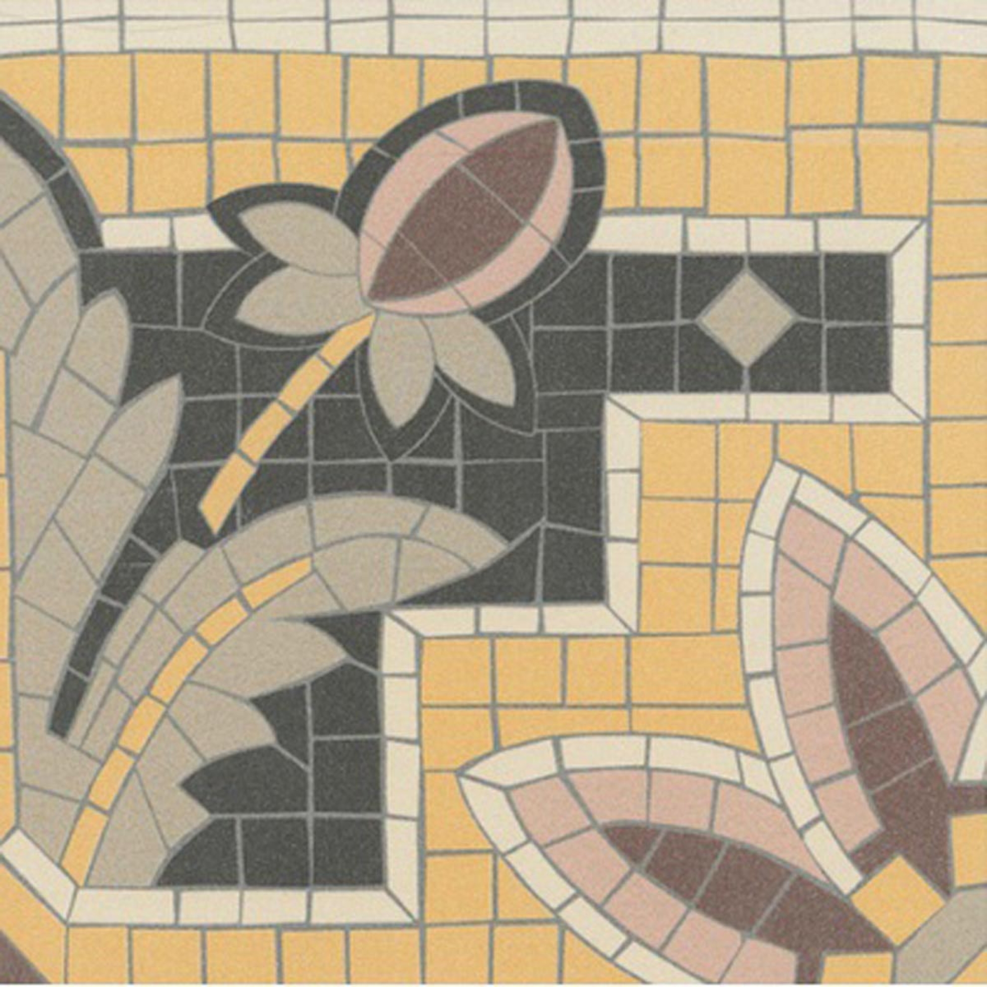 Revoir Paris Bel Histoire Octavie Ligne B matt Wand/Bodenfl. 15x15 cm