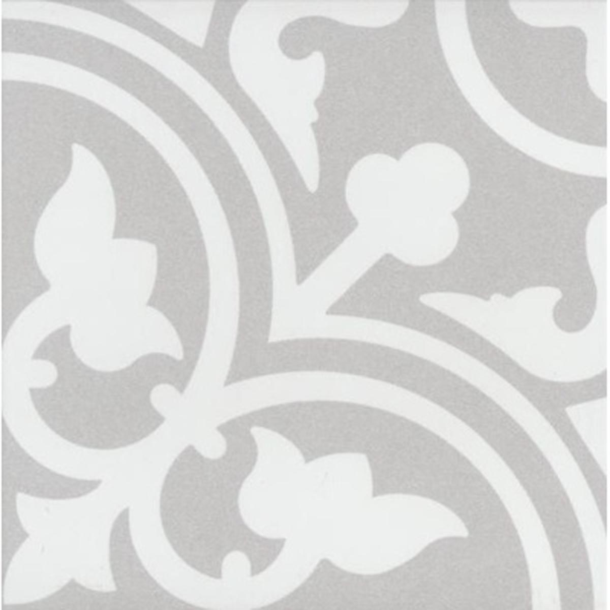 Revoir Paris La Madeleine Flavie Gris matt Wand/Bodenfliese 20x20 cm