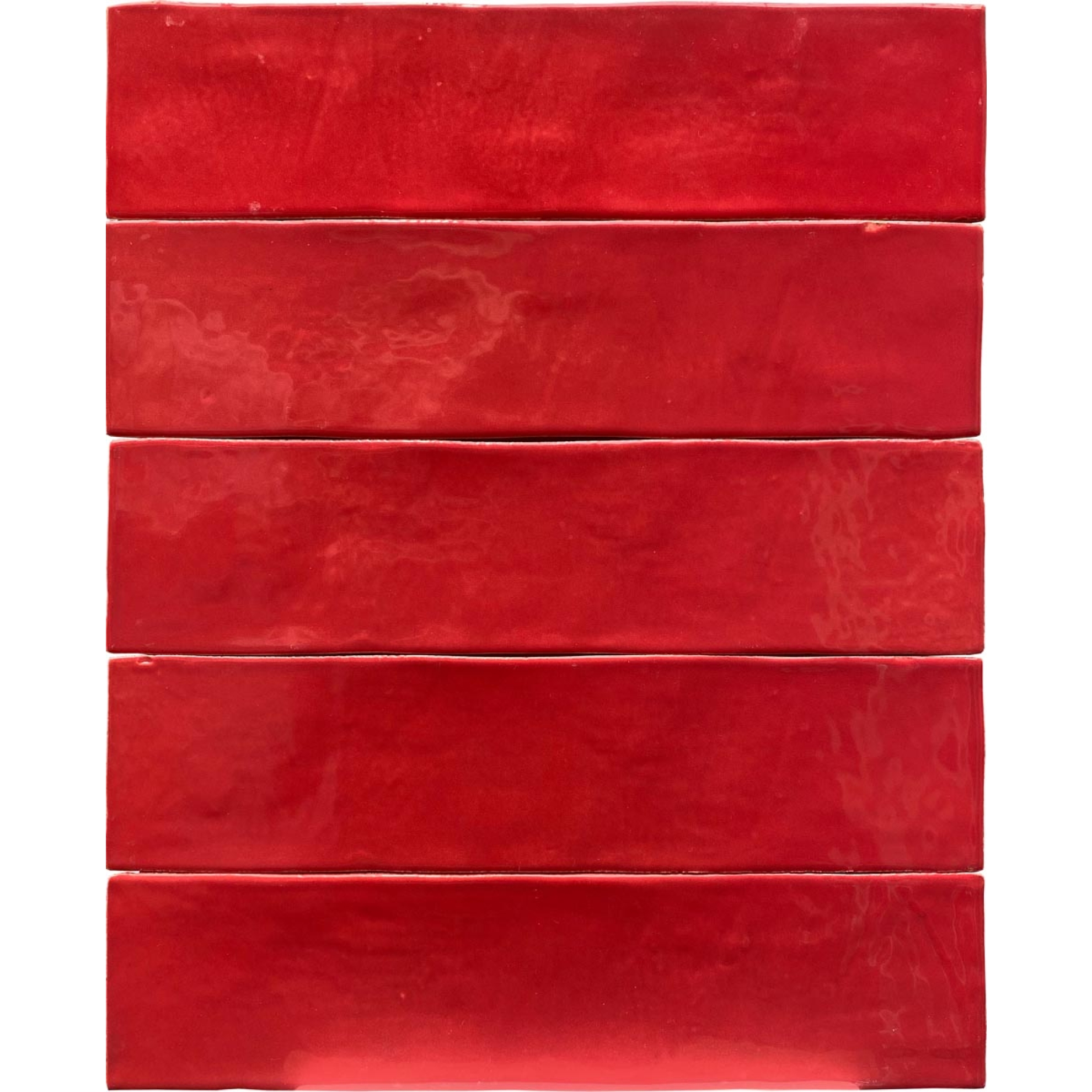 Revoir Paris Studio Carmin glänzend Wandfliese 6,2x25 cm