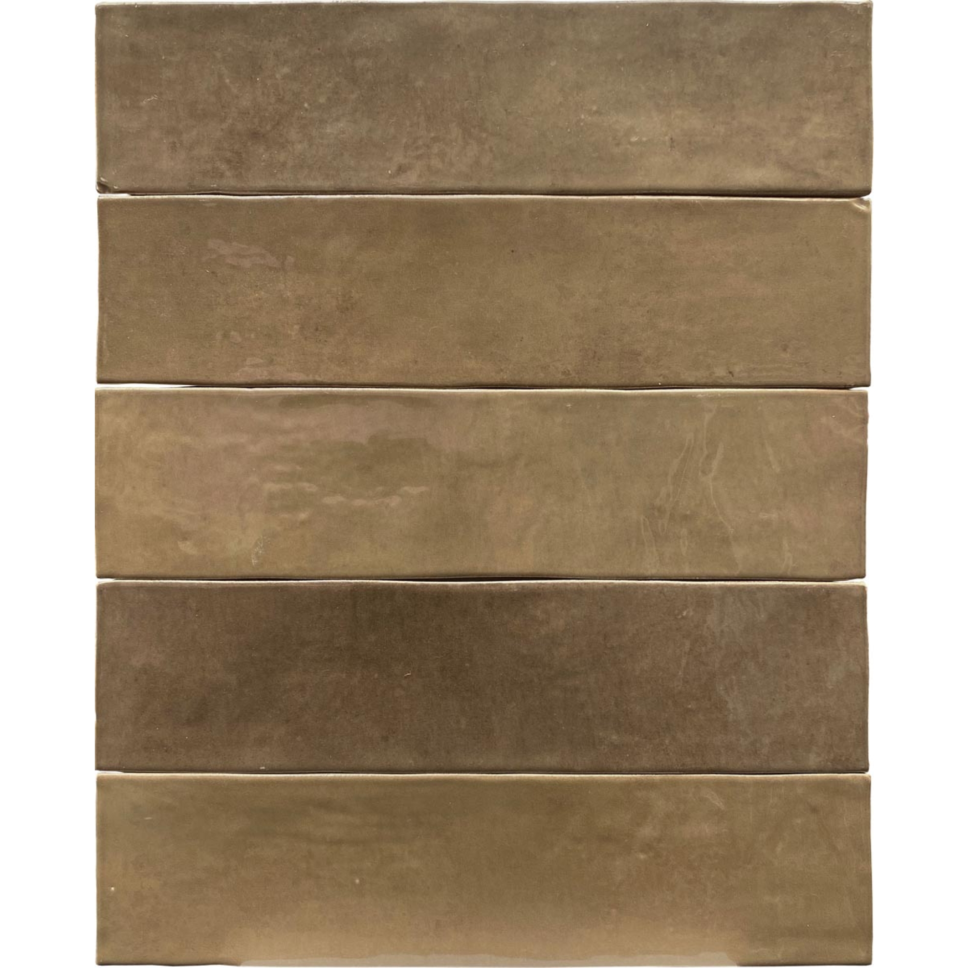 Revoir Paris Studio Moka glänzend Wandfliese 6,2x25 cm