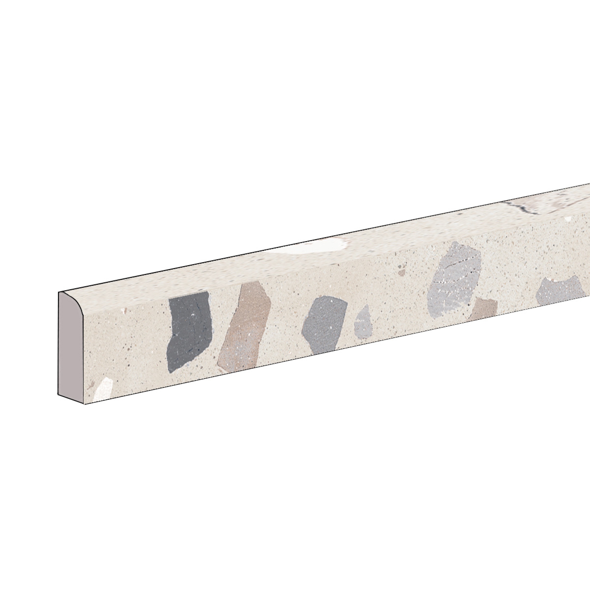 Sant Agostino Deconcrete De-Micro Sand Naturale Sockel 7,3x90 cm