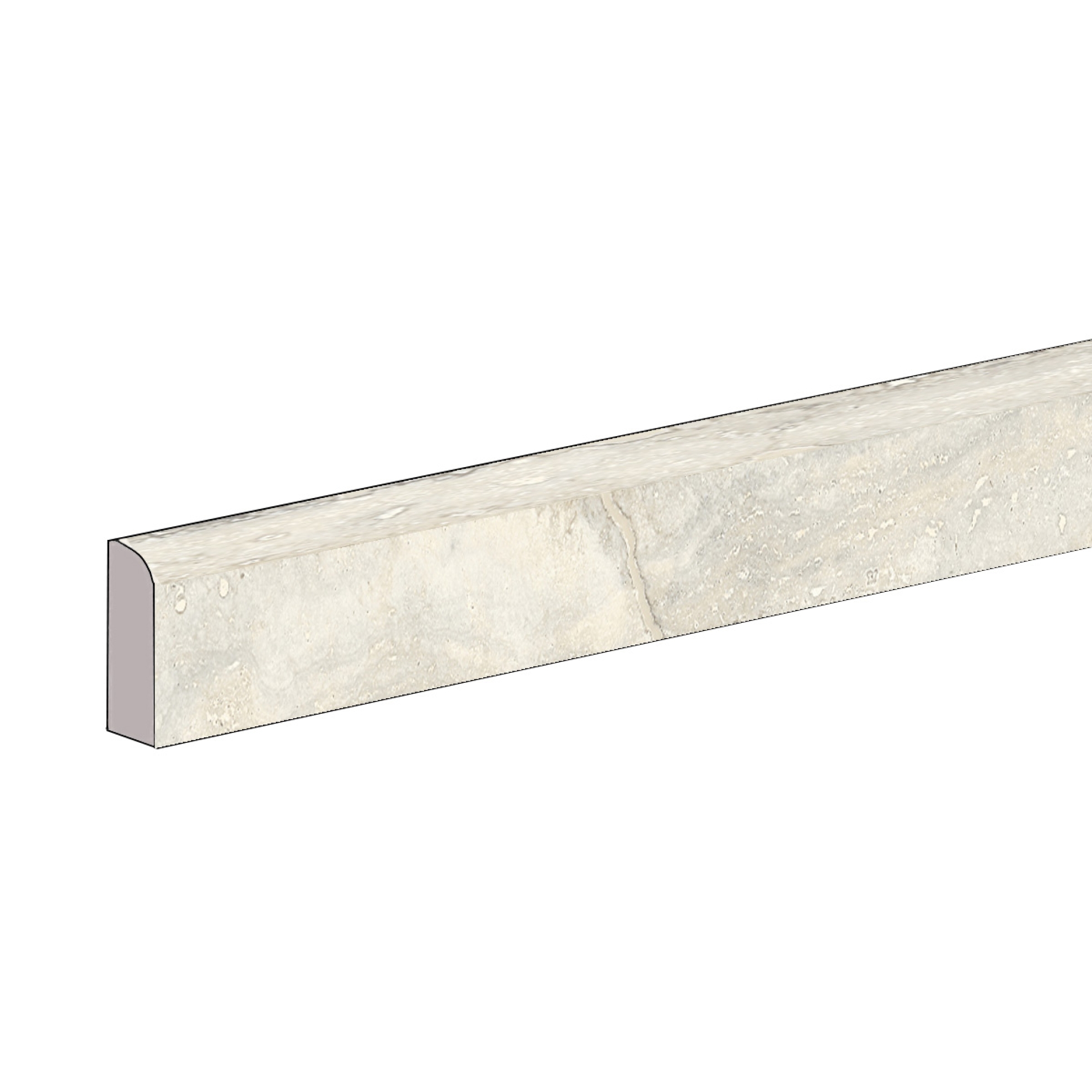 Sant Agostino Invictus Pearl Naturale Sockel 7,3x60 cm