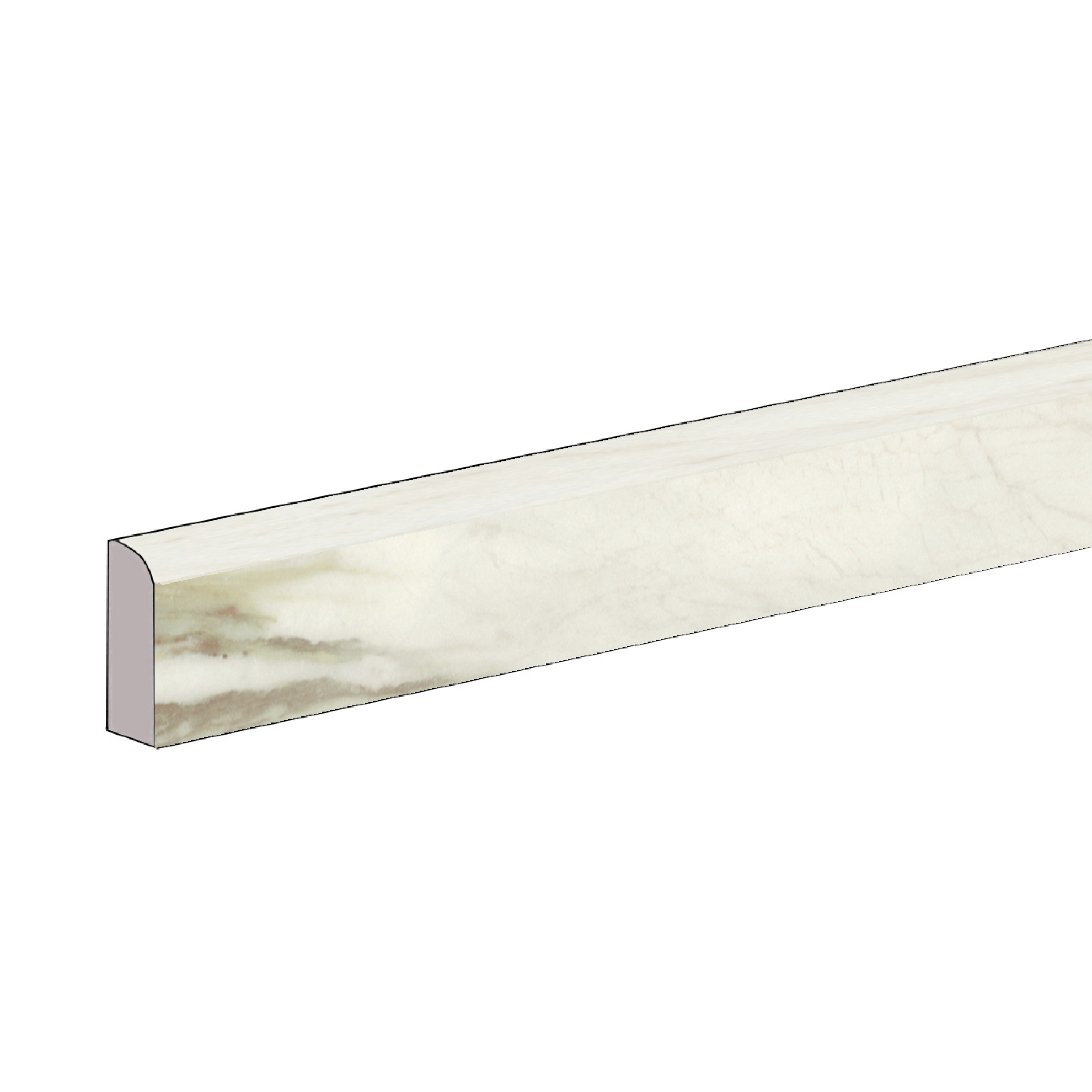 Sant Agostino Star Marble Emerald Naturale Sockel 7,3x60 cm