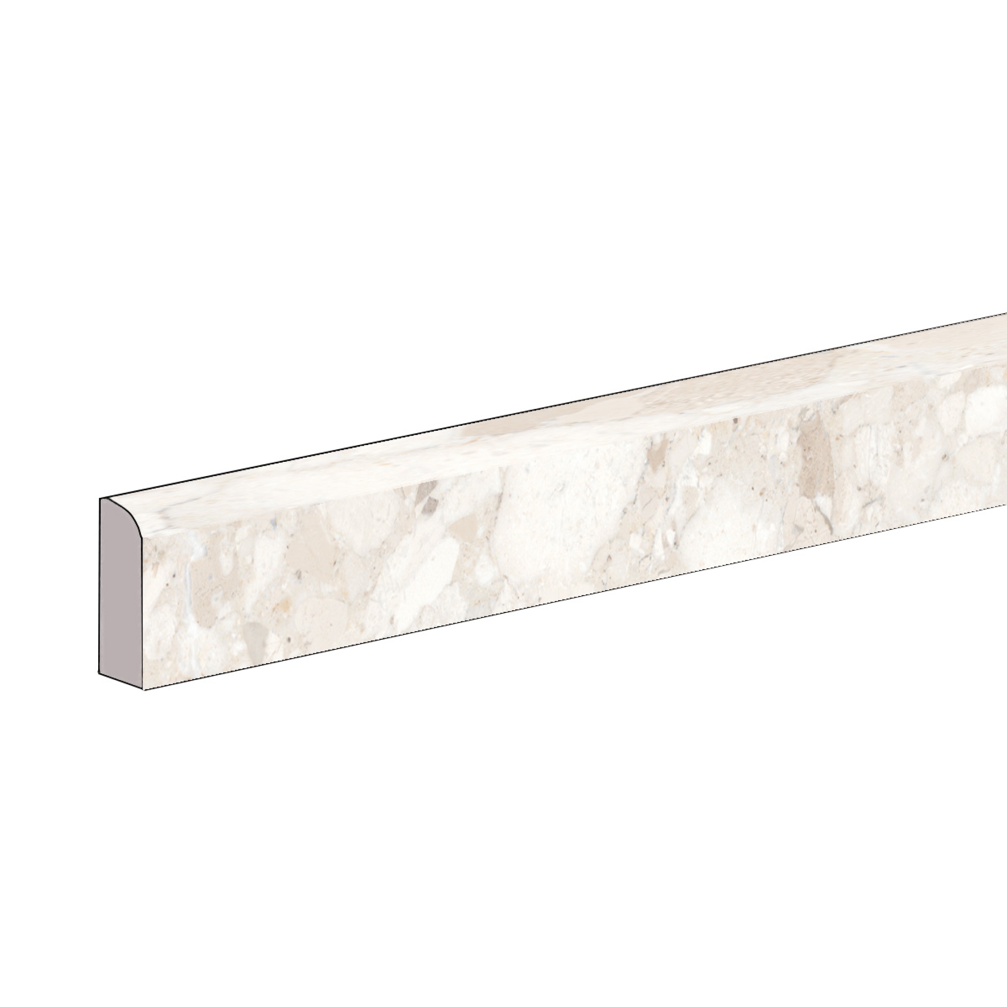 Sant Agostino Venistone Ivory Krystal Sockel 7,3x60 cm