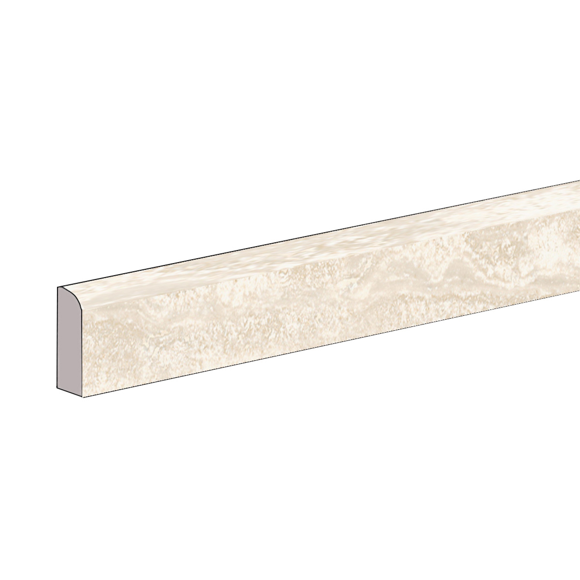 Sant Agostino Via Appia Ivory Vein Krystal Sockel 7,3x60 cm