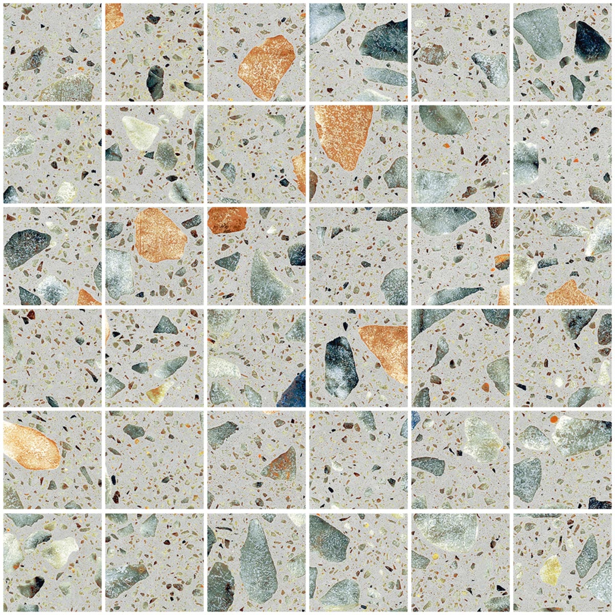 Sant Agostino Glow Plus Sage KRY Mosaik 30x30 cm