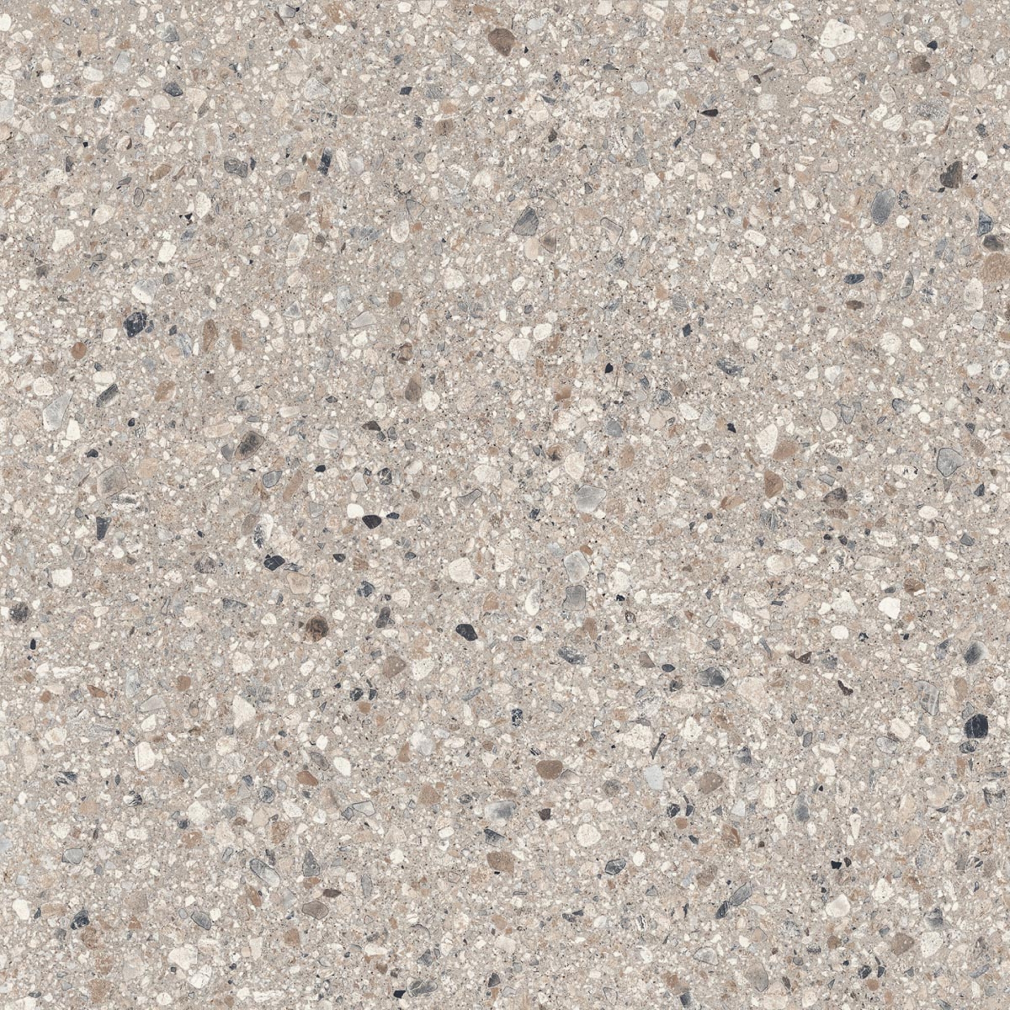 Sant Agostino Gravel Full Grey NAT Boden- und Wandfliese 60x60 cm