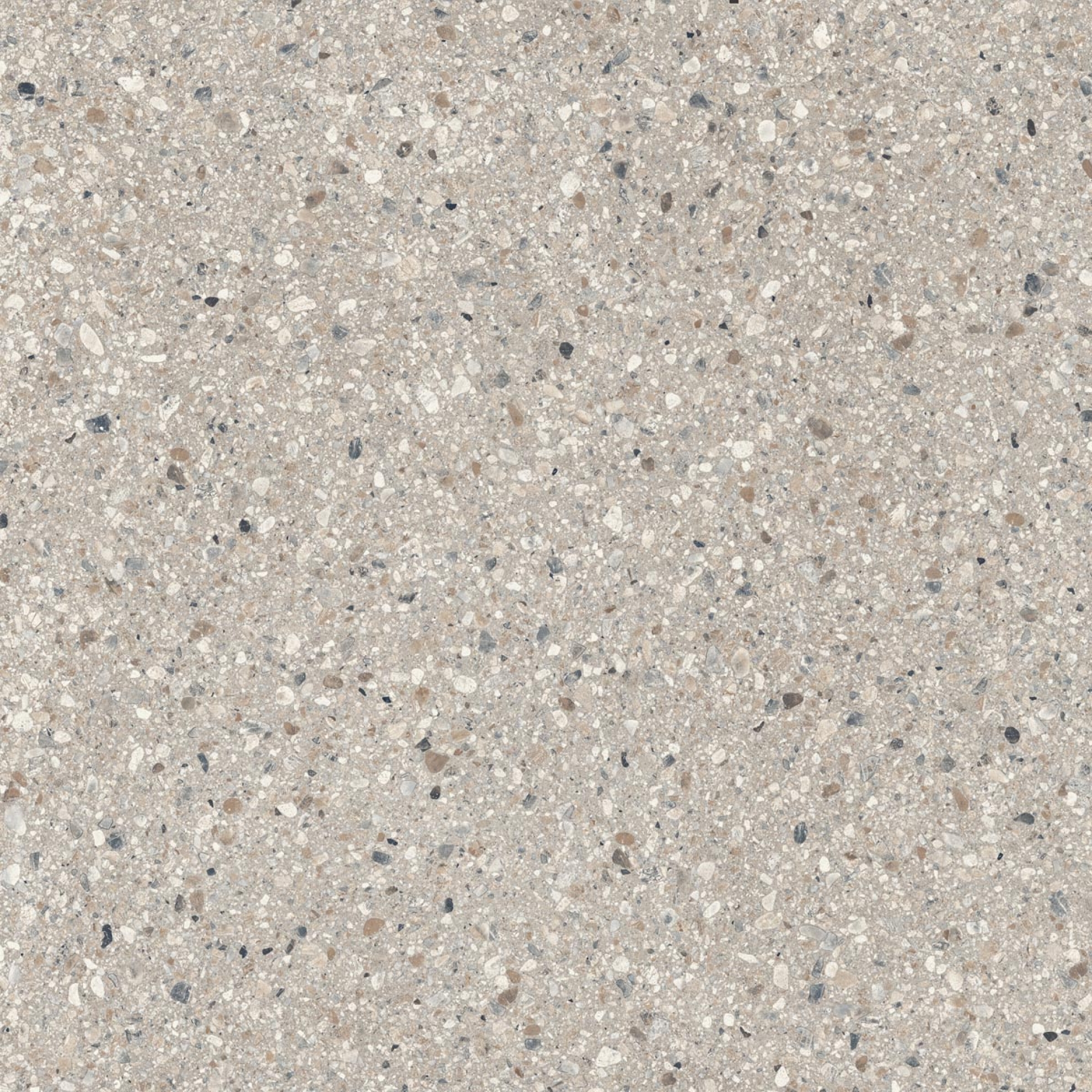 Sant Agostino Gravel Full Grey NAT Boden- und Wandfliese 90x90 cm