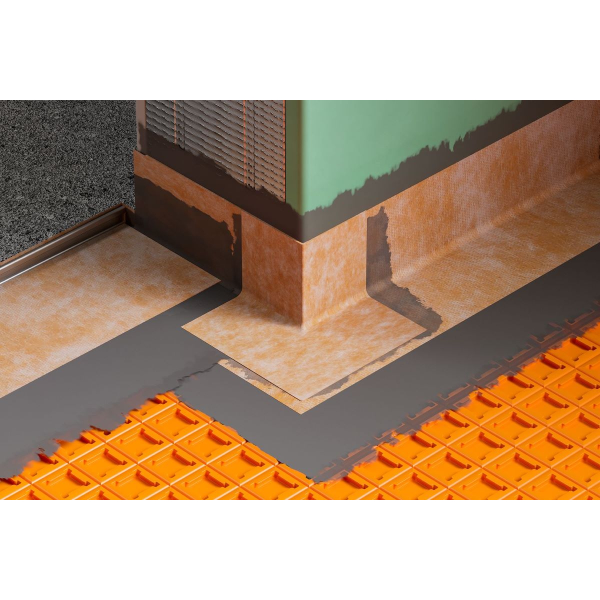 Schlüter KERDI-CID Andichtungs-Set 2 für Tür-Durchgänge, Höhe: 15 mm