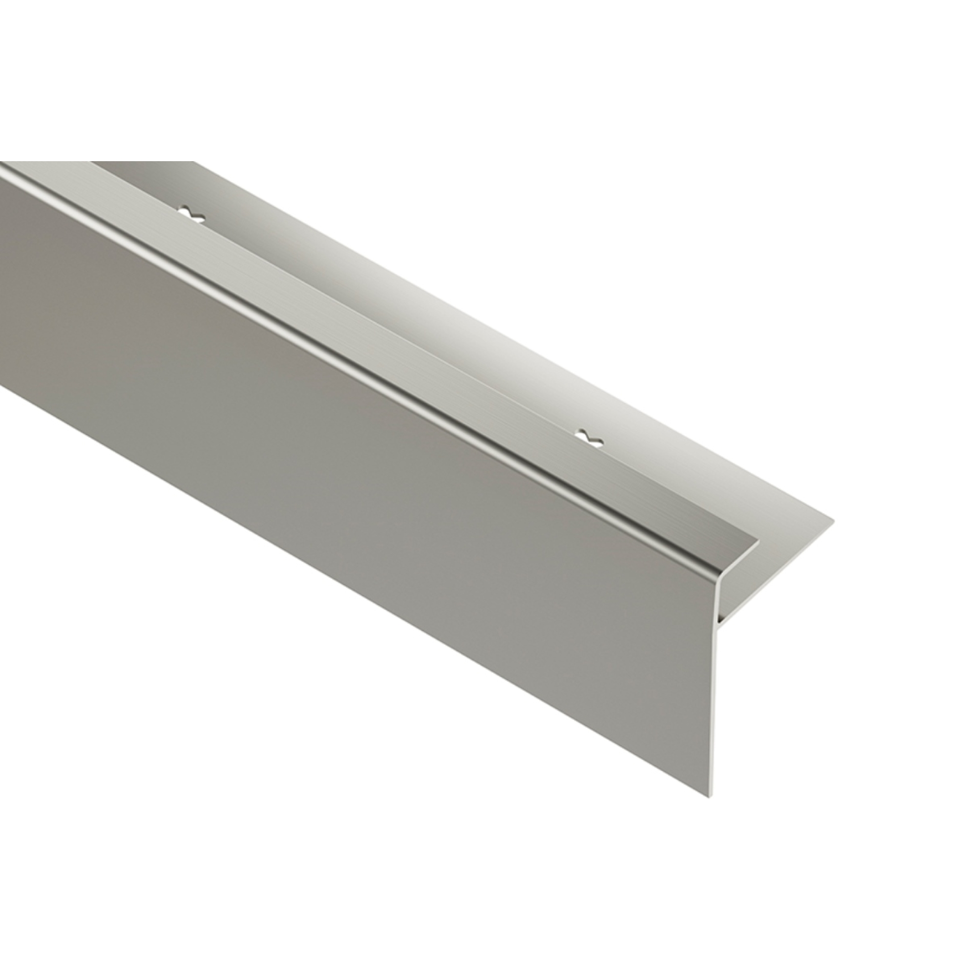Schlüter VINPRO-STEP-R Treppenprofil (rund) titan gebürstet Höhe: 7,5 mm