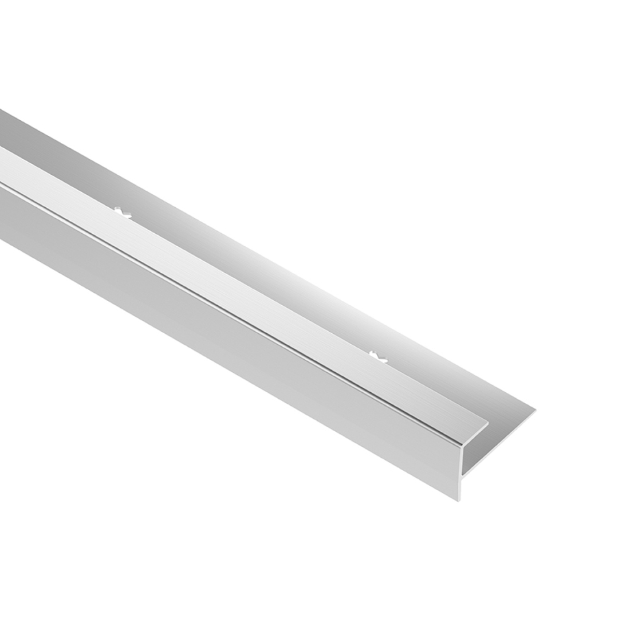 Schlüter VINPRO-STEP Treppenprofil (eckig) chrom gebürstet Höhe: 9,0 mm