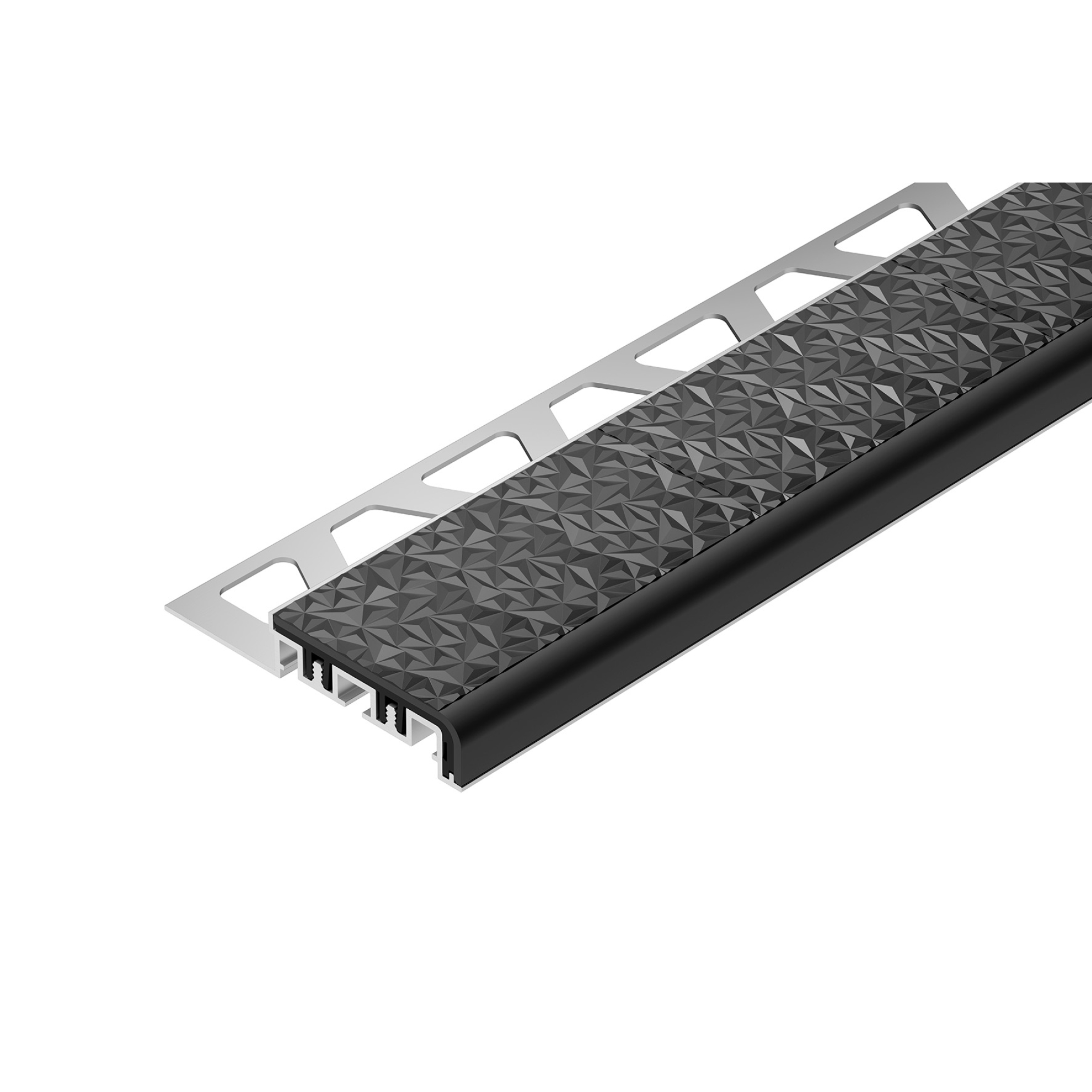 Schlüter TREP-V 42 Treppenprofil, Fugengrau, Länge: 300 cm, Höhe 12,5 mm