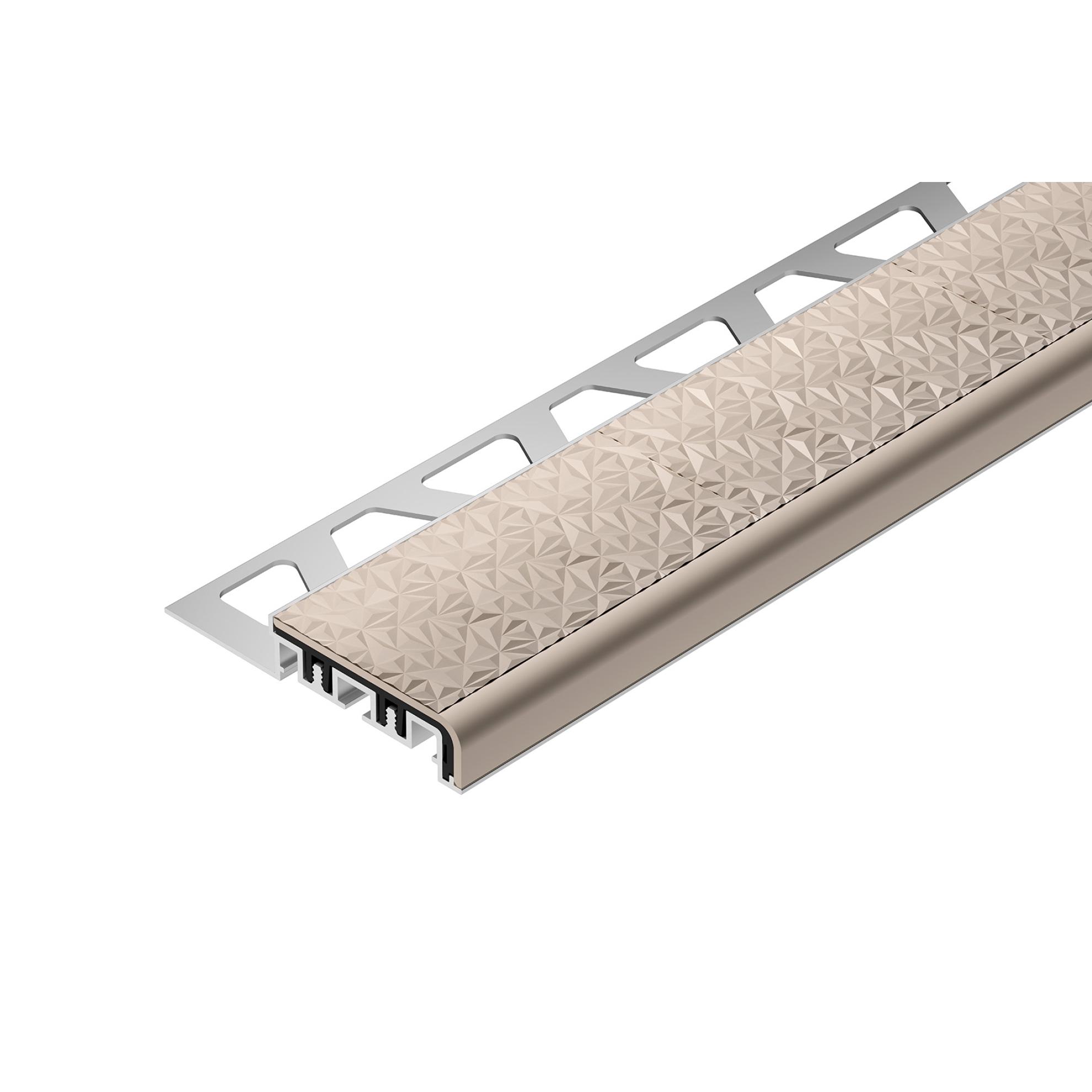 Schlüter TREP-V 60 Treppenprofil, Softpfirsich, Länge: 100 cm, Höhe 11 mm