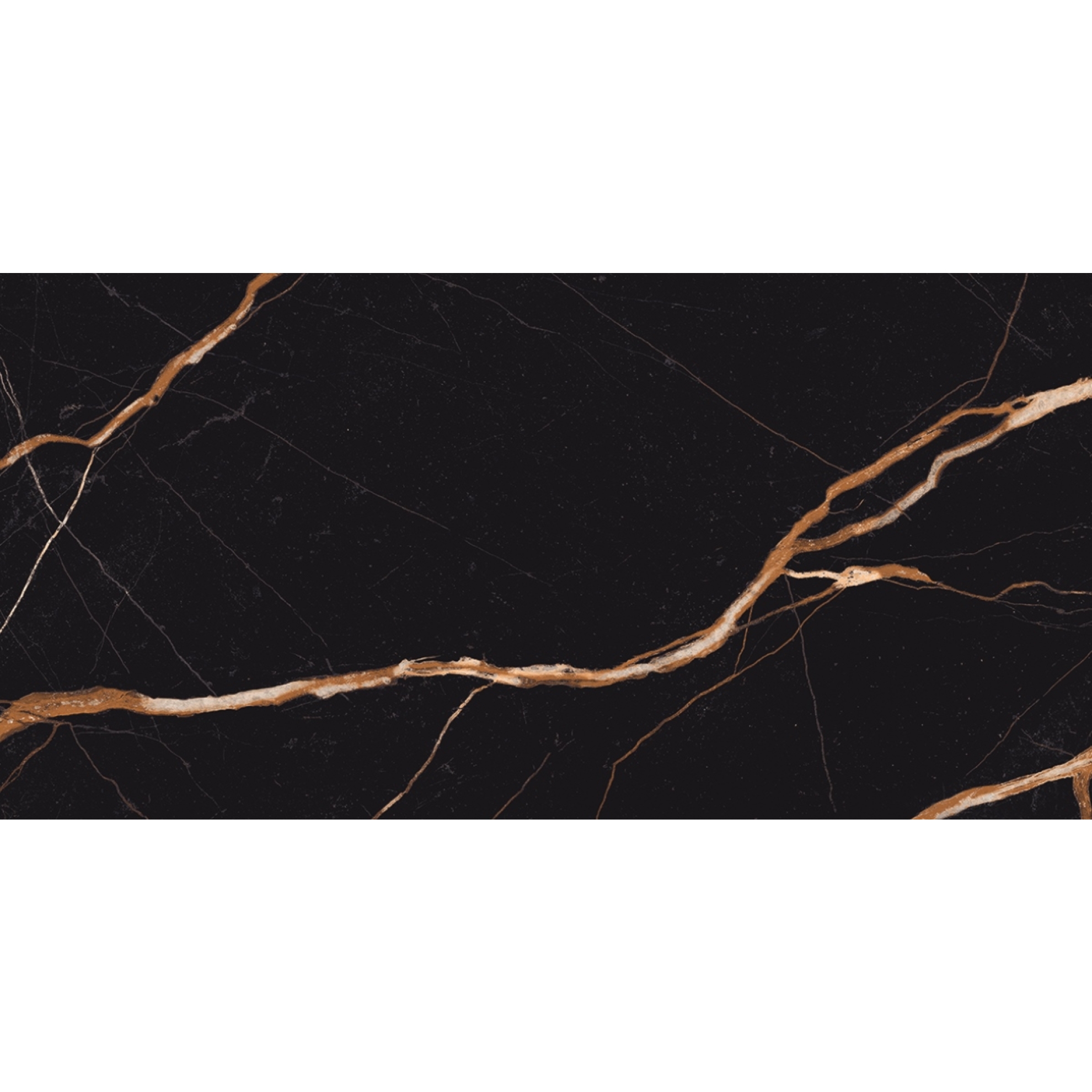 Provenza Unique Marble Boden- und Wandfliese Sahara Noir glänzend 60x120 cm